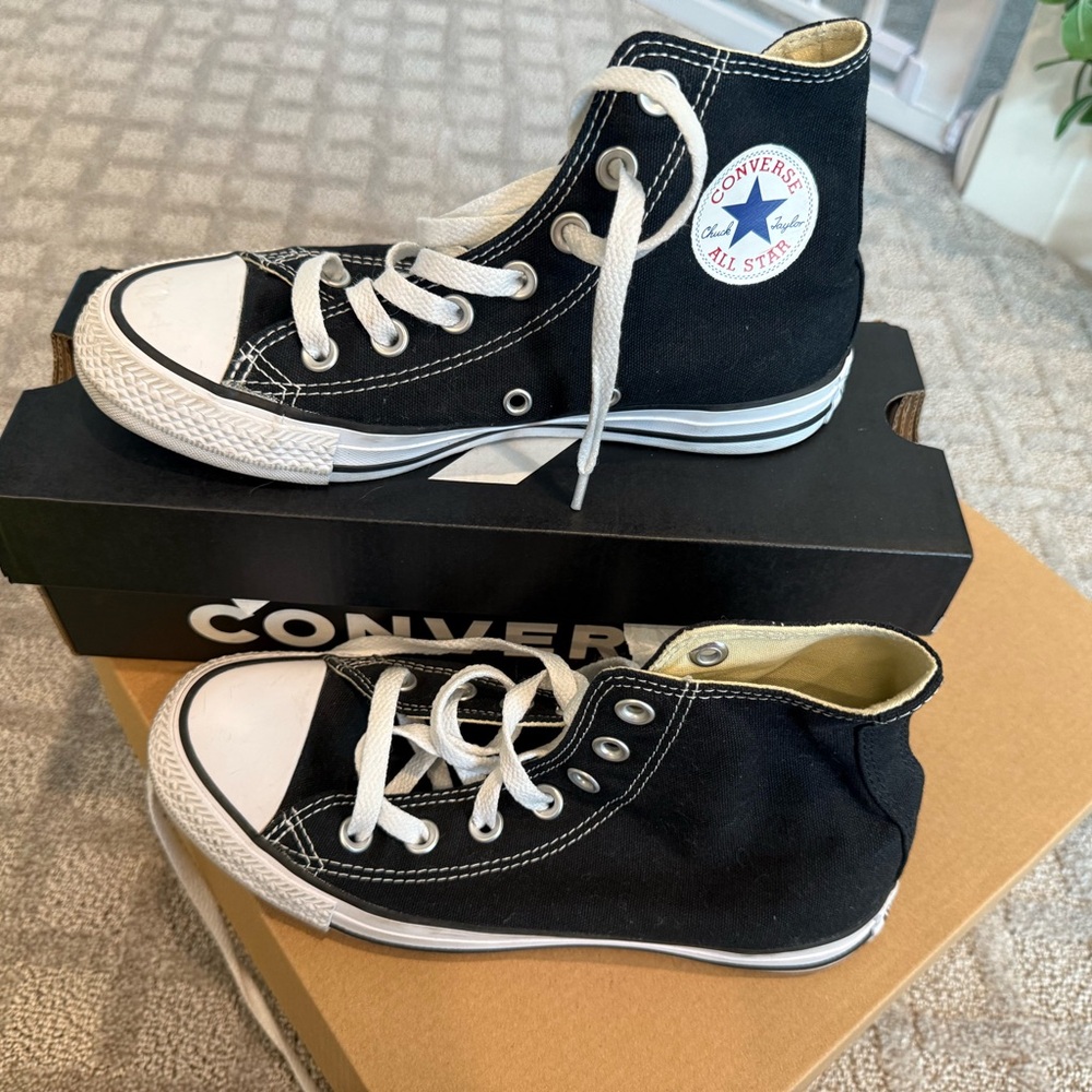 Converse Black Canvas High-Tops